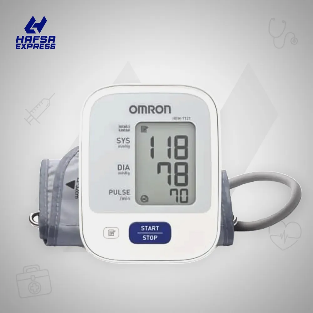 Omron HEM 7121 Upper Arm Automatic Blood Pressure Home BP Monitor-image